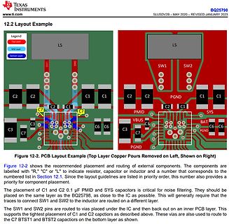 PCB-Layout-Beispiel für BQ25798