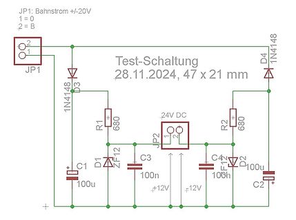 Schaltplan einer Test-Schaltung