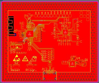 PCB-Layout einer Leiterplatte