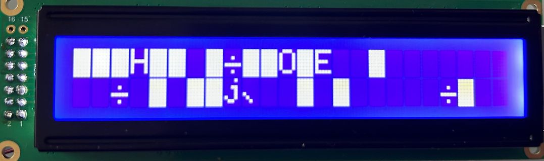 LCD-Display auf Leiterplatte
