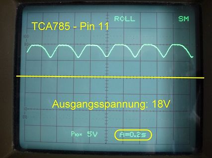 Oszilloskop-Messung eines TCA785 Signals