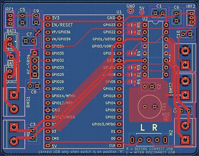 Leiterplatten-Layout einer Mikrocontroller-Platine