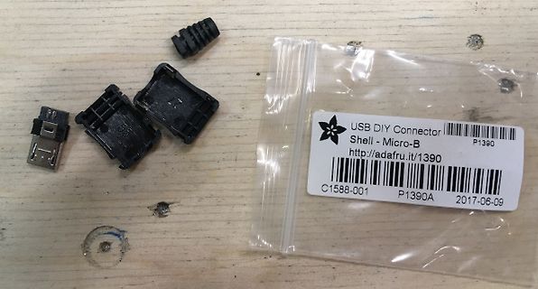 USB Micro-B DIY Steckverbinder und Verpackung