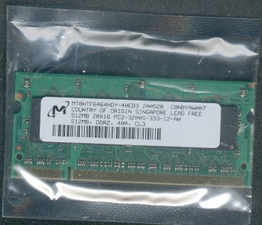RAM-Modul in Plastikverpackung
