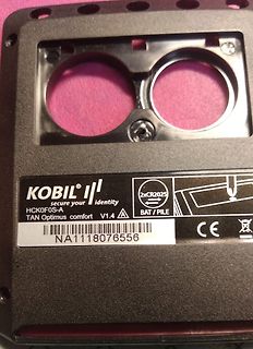 Rückseite eines Kobil TAN Optimus Comfort Lesegeräts