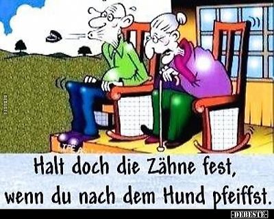 Comic mit deutschem Spruch