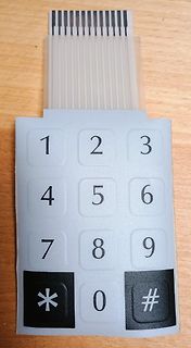 Membrantastatur mit Flexband