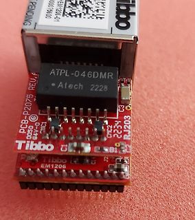 Tibbo Ethernet-Modul auf Leiterplatte