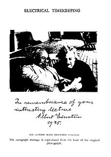 Foto von Albert Einstein mit Professor