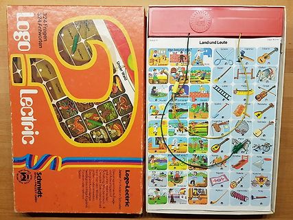 Zwei Spielkartons von Logo-Lectric