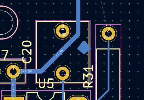 Ausschnitt eines PCB-Layouts