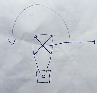 Handgezeichnete Skizze einer Schaltung oder eines Diagramms