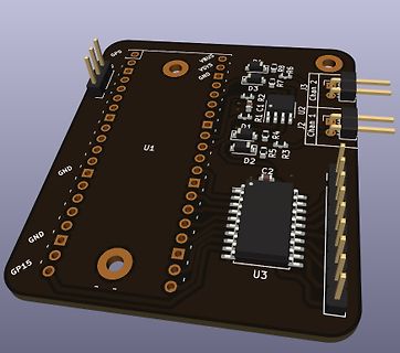 3D-CAD-Modell einer Leiterplatte