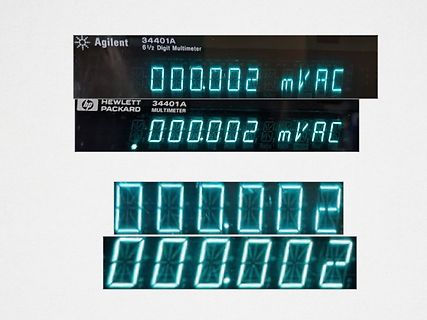 Display eines Agilent 34401A Multimeters