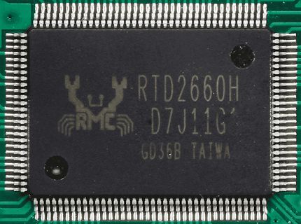Integrierter Schaltkreis RTD2660H auf Leiterplatte