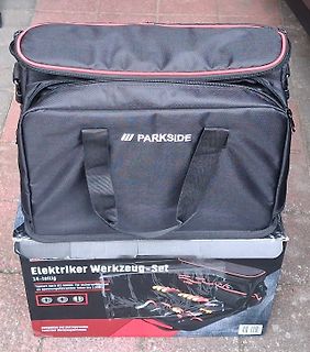 Parkside Elektriker Werkzeug-Set Tasche und Verpackung