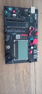 EMG AVR-BOARD V3.0 Leiterplatte mit LCD und Komponenten