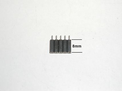Fünfpoliger Stiftleisten-Stecker mit 8mm Höhe