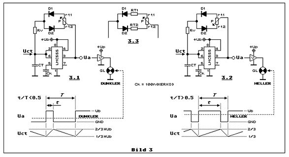 Schaltpläne und Zeitdiagramme eines Schwingkreises