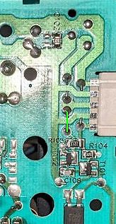 Nahaufnahme einer Leiterplatte mit SMD-Bauteilen