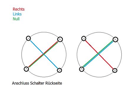 Schaltplan Anschluss Schalter Rückseite