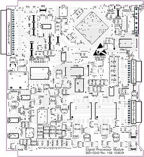 Leiterplatten-Layout eines Signal Processor Moduls