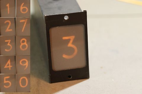 Ziffernanzeige eines digitalen Zählers