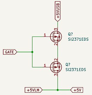 Schaltplan mit zwei MOSFETs