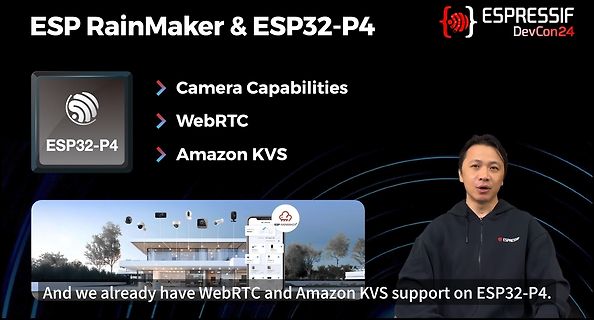 Präsentation von ESP RainMaker und ESP32-P4 Funktionen