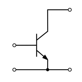 Schaltplan eines NPN-Transistors