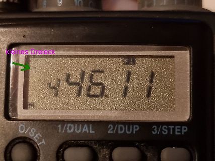 Display eines Multimeters mit Messwert