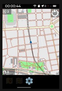 Kartenausschnitt einer Navigations-App