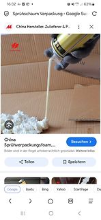 Google-Suchergebnis für Sprühschaum-Verpackung