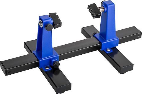 Blauer Halter für Messspitzen oder Bauteile