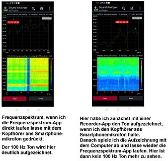 Smartphone Sound Analyser App Screenshots