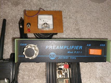 ZETAGI Preamplifier Mod. P 27-1 mit analogem Messgerät