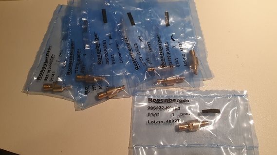Rosenberger Koaxialstecker in Einzelverpackungen
