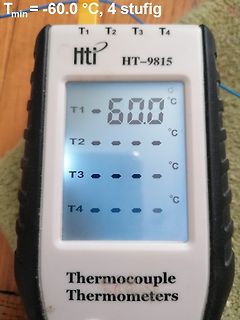 Thermocouple Thermometer mit Displayanzeige