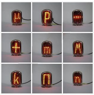 Nixie-Röhren-Display mit Buchstaben