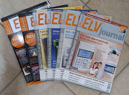 Stapel von ELV Journal Zeitschriften