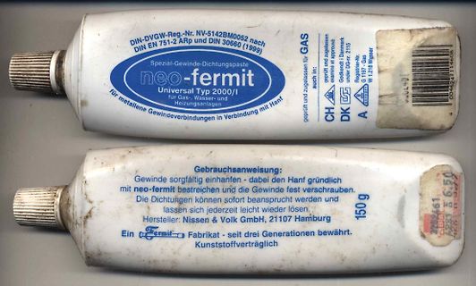 Zwei Tuben neo-fermit Gewindedichtungspaste