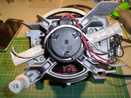 Innenansicht eines Elektromotors oder Lüfters