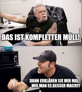 Meme mit zwei Männern