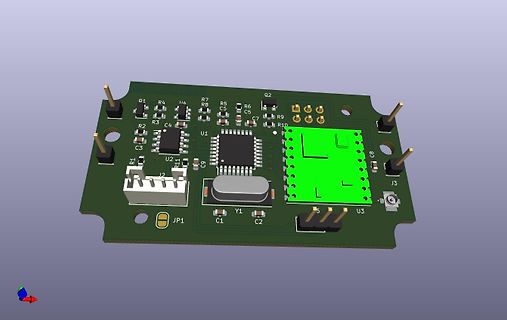 3D-CAD-Modell einer Leiterplatte