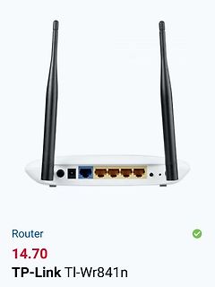 TP-Link TL-Wr841n Router Rückansicht