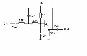 Schaltplan einer Transistor-Beschaltung