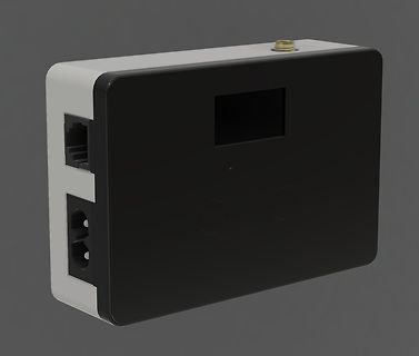 3D-Modell eines elektronischen Gehäuses