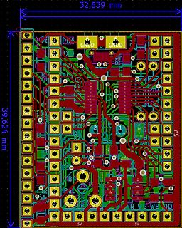 Leiterplatten-Layout einer Platine