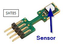 SHT85 Sensor auf Leiterplatte