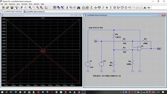 LTspice Simulation Schaltplan und Wellenform